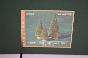 lot 86 image: Two Snowbabies Sparkle Tree Sets of 3, New in Box