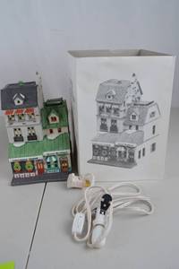 lot 95 image: Dept. 56 Christmas in the City Chocolate Shoppe Porcelain Village