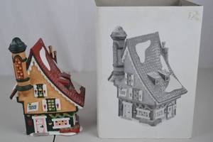 lot 96 image: Dept 56 North Pole Series Elfin Snow Cone Works w Box & Light Cord
