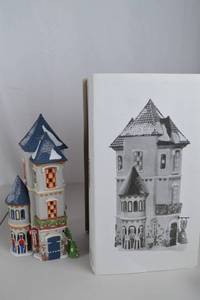 lot 98 image: Dept 56 Heritage Village North Pole Tin Soldier Shop Decor