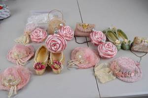 lot 134 image: Victorian Style Doll Accessories and Ornaments Lot
