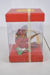 lot 145 image: Lenox Winter Greetings Cardinal Ornament in Box