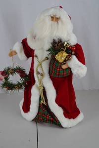 lot 155 image: 19 Inch Santa Claus Christmas Tree Topper