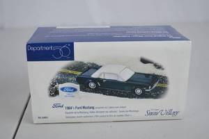 lot 182 image: Department 56 Snow Village 1964 12 Ford Mustang Figurine