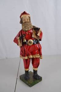 lot 195 image: Vintage Santa Claus Christmas Decor Figurine, 14 Inches