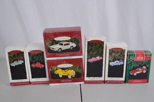 lot 219 image: Hallmark Keepsake Classic Car Ornaments Lot - Collectors Series