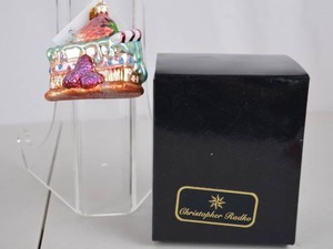 lot 235 image: Christopher Radko Glass Cake Slice Ornament with Box
