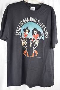 lot 406 image: 1995 Archer Park Nice Man XL T-Shirt Jump Your Bones Skeletons
