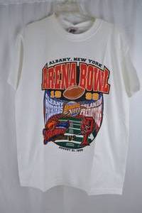 lot 408 image: 1999 ArenaBowl XIII Albany Firebirds vs Orlando Predators T-Shirt Size L