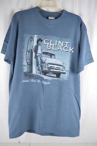 lot 412 image: Clint Black 1998 North American Tour T-Shirt Large Tultex