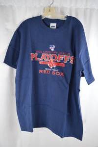 lot 415 image: Boston Red Sox 2003 AL Playoffs T-Shirt Size Large CSA