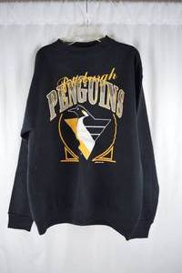 lot 428 image: 1992 Pittsburgh Penguins NHL Jostens Sweatshirt Large