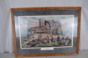 lot 443 image: Country Auction by Ken Zylla Framed Signed Limited Edition Print 36x28