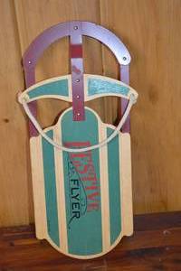 lot 259 image: Festive Flyer Miniature Sled Decor Piece, 17 Inches Tall