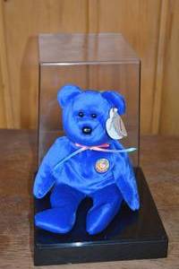 lot 276 image: Ty Beanie Babies Princess Diana Bear in Display Case