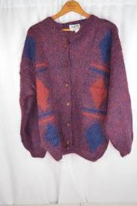lot 295 image: Marshall Fields Mohair Wool Cardigan Sweater Medium Italy