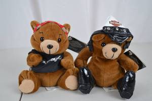 lot 351 image: Harley-Davidson Plush Bear Set with Tags