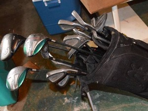 lot 378 image: Cobra Golf Bag with Assorted Golf Clubs
