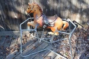 lot 502 image: Vintage Kids Bounce Horse