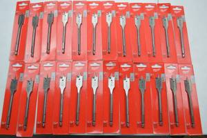lot 122 image: Milwaukee Hand Tool Lot - 34 in Flat Boring Bits, 24 Pack New