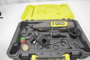 lot 225 image: Ryobi TVM01 Rotary Tool Kit with Accessories and Case