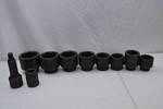Hand tool lot - SK 1" drive impact socket set, 10 pieces