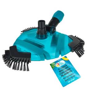 lot 102 image: 13 Weighted Flexible Pool Vacuum Head with Side Bristles - Brand New