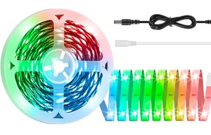 lot 103 image: RGB LED Light strips 32.8ft Color Changing - Brand New