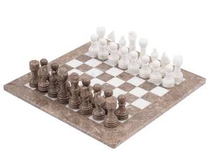 lot 108 image: Radicaln Marble Chess Set 15 Grey Oceanic and White $109 Retail - Brand New