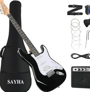 lot 137 image: Electric Guitar 39 Solid Full Size $105.99 Retail -Brand New