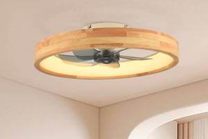 lot 147 image: 20 Ceiling Fan with Light Dimmable LED $129.70 Retail - Brand New