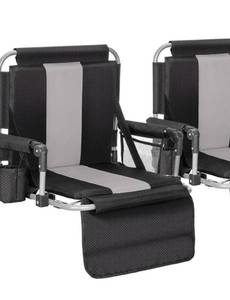 lot 176 image: Alpha Camp Stadium Seat Black $45.99 Retail - Brand New