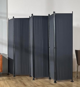 lot 188 image: 6 Panel Room Dividers Folding Privacy Screen 10ft Wide 6ft Tall $89.99 Retail - Brand New
