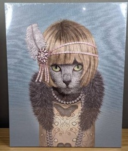 lot 197 image: Cat Canvas 18 x 24 $39.99 Retail - Brand New