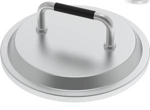 lot 199 image: Fire Pit Lid for Solo Stove Ranger with Handle 15 Silver $39.99 Retail - Brand New