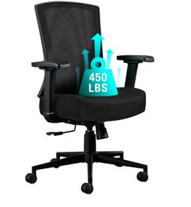 lot 213 image: Blue Whale Big and Tall Office Chair with High Back $119.99 Retail - Brand New