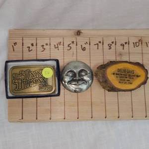 lot 36 image: 3-Belt Buckles