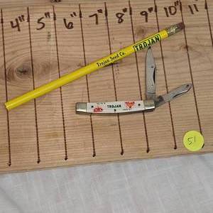 lot 51 image: Trojan Country Knife(Like New) with New Pencil