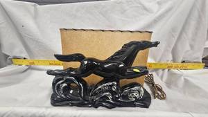 lot 1 image: Vintage Mid Century Black Stallion Tv Lamp