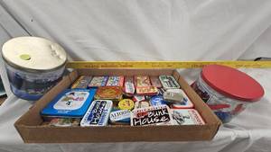 lot 9 image: Large Lot of Assorted MintCandy Tins, some still full