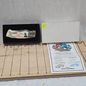 lot 182 image: Richard Petty and Dale Earnhardt Winston Cup Champion Knife