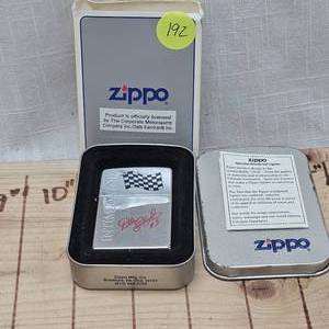 lot 192 image: Zippo in Case Dale Earnhardt Commemerative Set