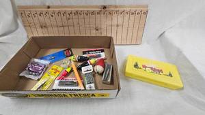 lot 29 image: Nothland Tackle Box with Several Lures, Bobbers, Jigs, Rapala, Etc