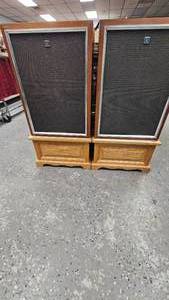 lot 98 image: Pair of Classic Vintage Pioneer Speakers with Custom Made Stands, Excellent Condition, work