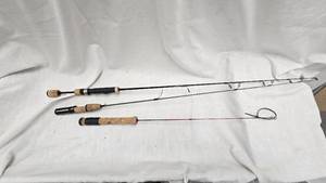 lot 240 image: Cabelas and Clam Ice Rods