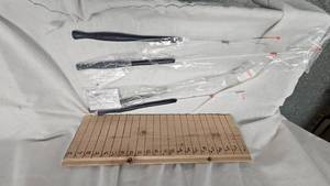 lot 244 image: Lot of 4 Spring Bobber Poles(like new)