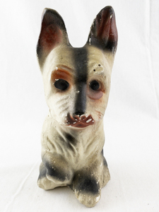 lot 24 image: Vintage Carnival Chalkware Scottie Terrier Figurine
