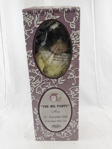 lot 140 image: Heritage Mint 14 Inch Porcelain Doll The Big Party Amy with Original Box