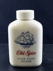 lot 150 image: Vintage Old Spice After Shave Talcum Bottle by Shulton
