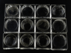 lot 151 image: Set of 12 Glass Tea Light Candle Holders